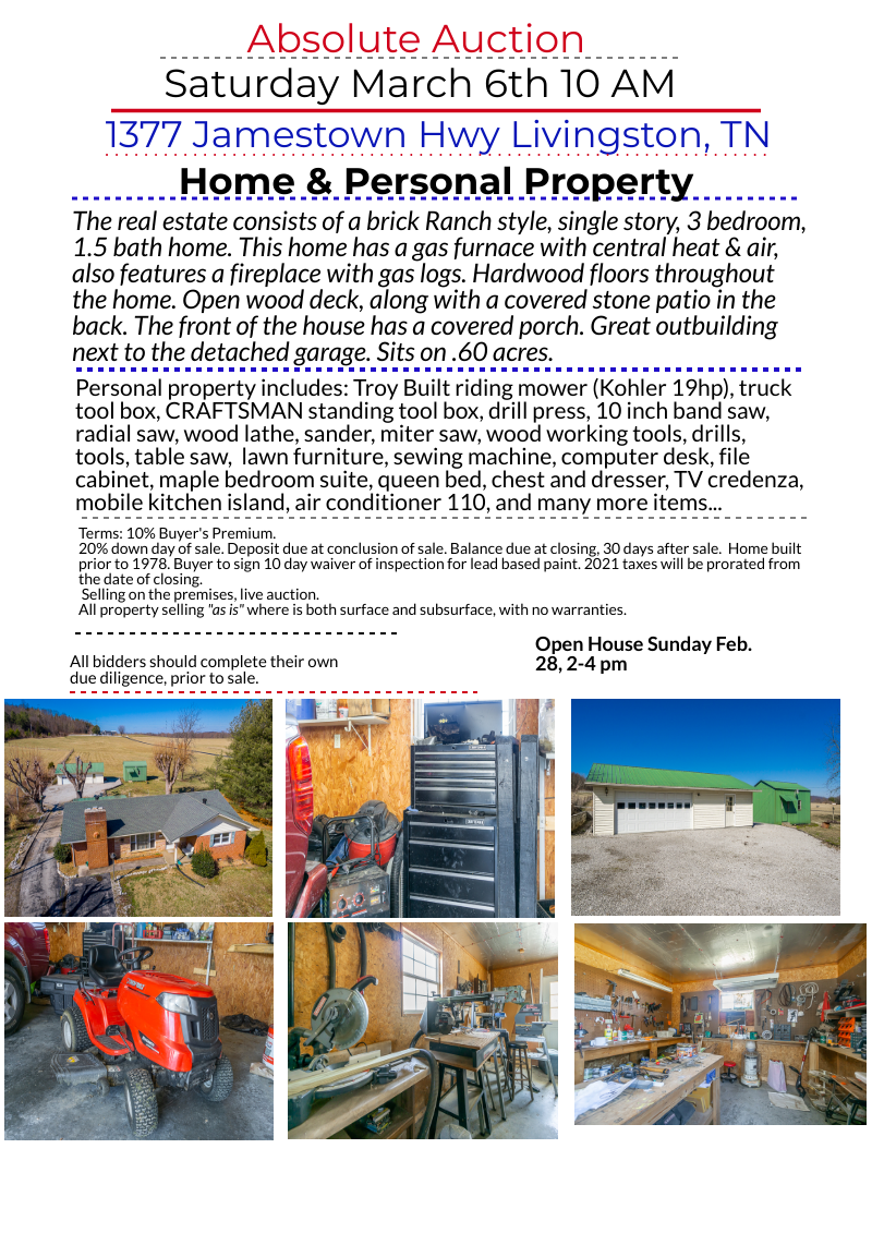 1377 jamestown hwy auction